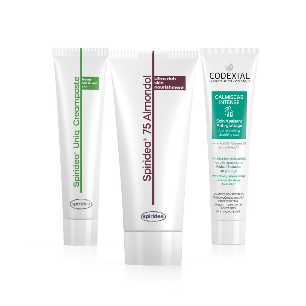 Package for sensitive, irritation-prone skin